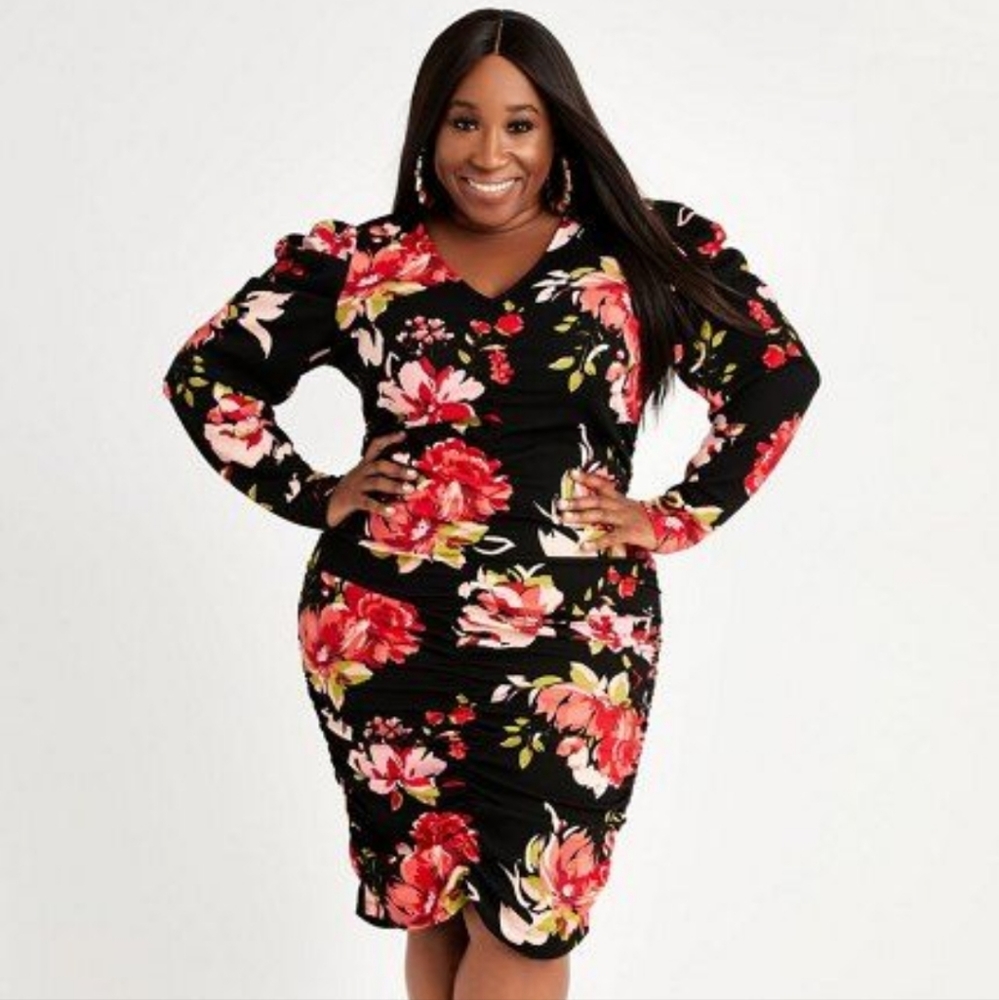 Curvy Girl Ruched Dress